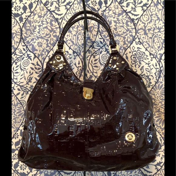 Authenic Misty Handbags - Authentic Misty Dark purple patent leather Mahina